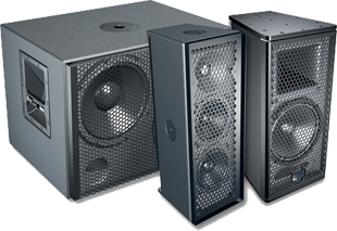 Meyer Sound low-voltage speakers