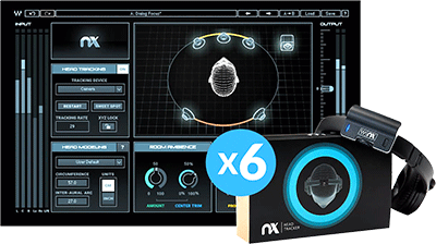 Nx Virtual Mix Room plug-in + 6 Nx Head Trackers