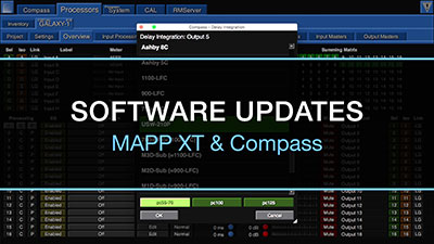 Meyer Sound Mapp XT/Compass software updates