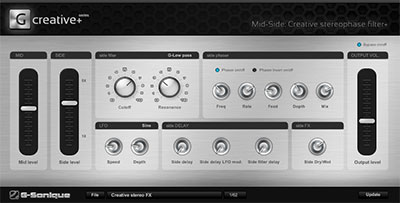 G-Sonique Mid-Side: Creative Stereo-Phase filter+