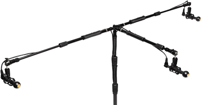 M61 Omni Tri-Mono Microphone System in a Decca Tree Configuration