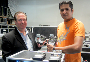Tempest Global Sales Manager Gary Rosen with Wasim Sheikh from Showtech 