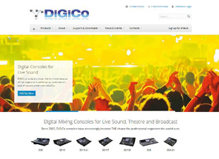 DiGiCo website home page