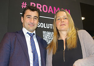 BroaMan MD Tine Helmle, with CVE CEO Luca Catalano