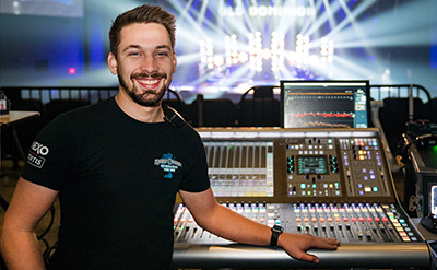 Ian Zorbaugh at his SSL L300 Plus