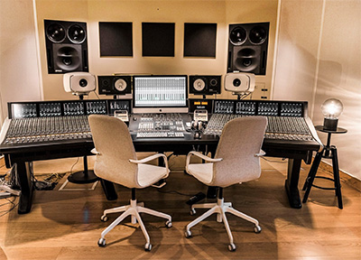 Bagpipe Studio 1 control room