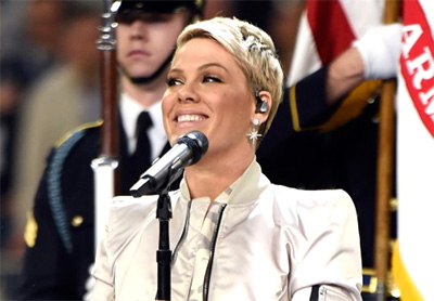 Pik performing at Super Bowl 52