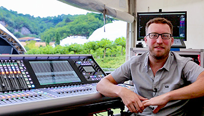 Queens of the Stone Age FOH engineer Jay Rigby 