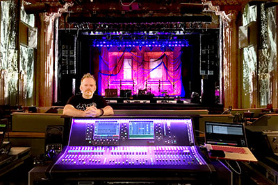 FOH engineer Steve Pattison