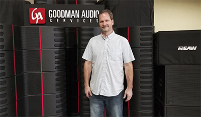 Goodman Audio Services owner, Trace Goodman