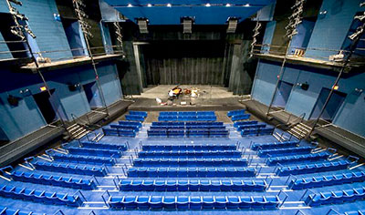 PepsiCo Theatre at Purchase College’s Performing Arts Center, now home to an L-Acoustics ARCS WiFo loudspeaker system
