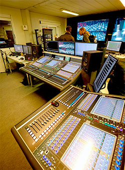 The technical area with DiGiCo SD7T and expander