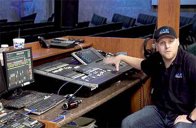 Brandon Rinas, head of Vue audiotechnik Sales Development Manager for House of Worship Systems