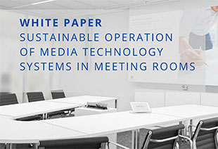 Guide Systems White Paper on how to reduce energy consumption in business A/V settings.