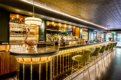 Watson’s Bar in Hotel Rival in Stockholm, Sweden, featuring a Genelec 4000 Series sound system