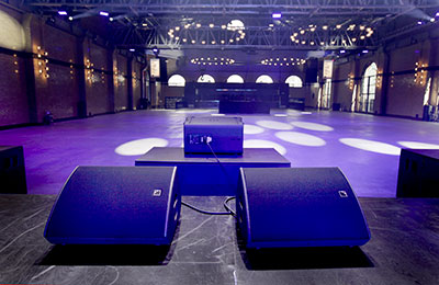 First Floor’s stage monitoring is courtesy of 12 L-Acoustics X15 wedges