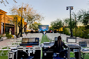 CCV’s Scottsdale location used groundstacked ARCS II enclosures and SB28 subs