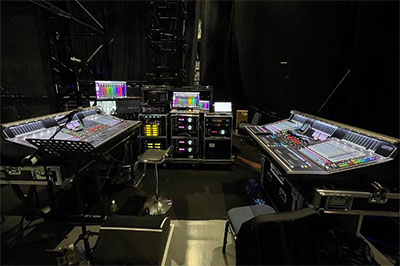 Quantum5 consoles for FOH and monitors