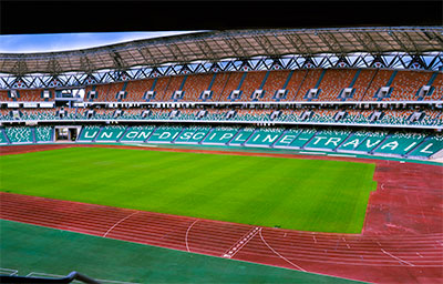 The 60,000-seat Ebimpé Olympic Stadium 