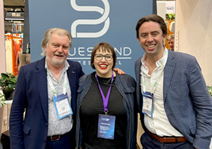 Graeme Harrison, VP and GM of Bluesound Professional; Ali Charters, Business Manager of Sound Technology Ltd; Steve Fay, MD of Sound Technology Ltd