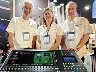 Cadac Console's James Godbehear, Emily Watson and Peter Hearl with CM-J50