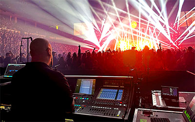 DiGiCo at FOH for Fall Out Boy