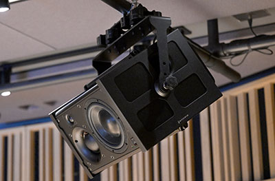 IsoAcoustics monitor mounting at the new Deane Cameron Recording Studio