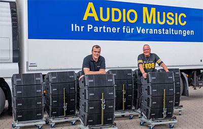Gerald Albrich (Audio Music) and Michael Pötz (dBTechnologies)