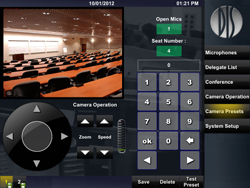 Camera control via iPad