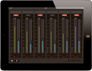 Riedel Artist Level Meter app