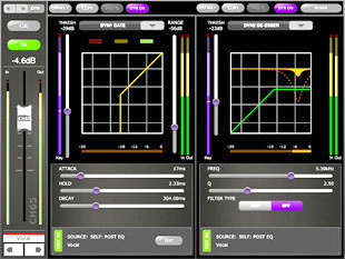 StageMix 4 Dynamics Editing Screen