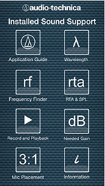 Audio-Technica Installed Sound Support App