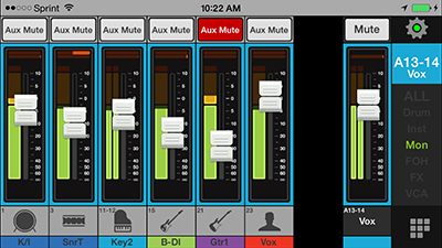 Mackie My Fader app