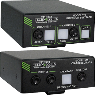 Studio Technologies 370 Intercom/380 On-Air beltpack