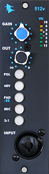  API 512v microphone preamp 