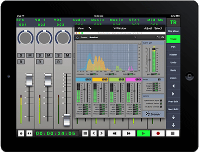 8-fader skin with V-Window