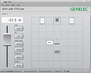 Genelec Loudspeaker Manager GLM v2.2