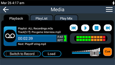 Tieline ViA codec record/playback