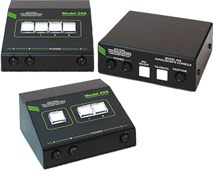 Studio Technologies Model 205/206/208 announcer’s consoles