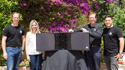 VP & Chief Technical Director Joan Amate, Principal Acoustic Engineer Natàlia Milán, CEO Juan Amate and Sales Manager Jordi Amate