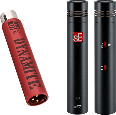 sE Electronics DM1 Dynamite and sE7