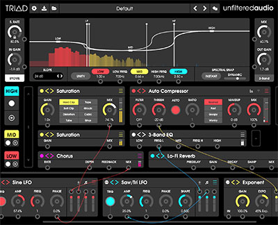 Unfiltered Audio Triad 