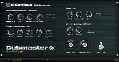 G-Sonique Dubmaster Liquid Delay 