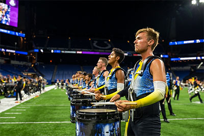 The Blue Devils drum corps