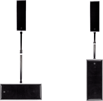 RCF TT 515-A loudspeaker and TT 808-AS subwoofer