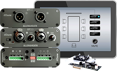 New A&H Dante breakout boxes, touchscreen panels and echo cancelling module