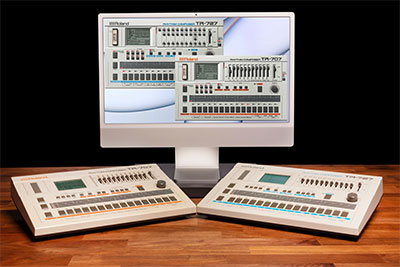 Original TR-707 and TR-727 with new Software Rhythm Composers