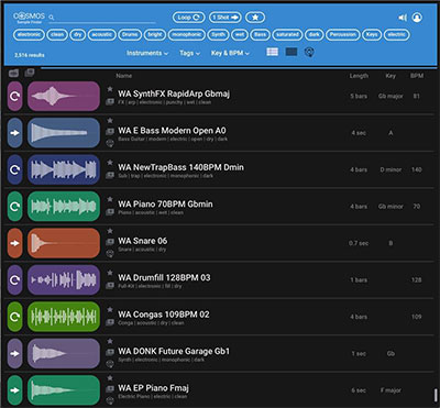 Waves Cosmos AI-Powered Sample Finder