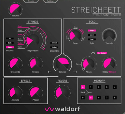 Waldorf Streichfett plug-in