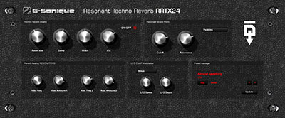 G-Sonique Resonant Techno Reverb RRTX24